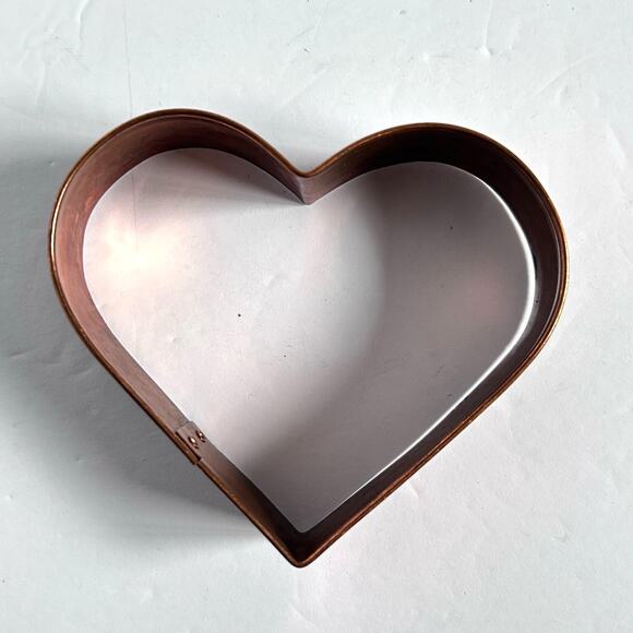 5" Copper Heart Cookie Cutter - Picture 1 of 4